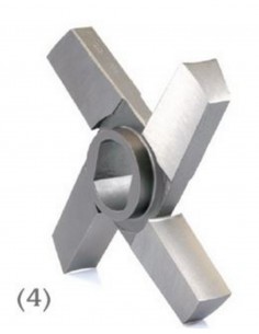 Nož za mesoreznico dvostranski 4-kratki 2